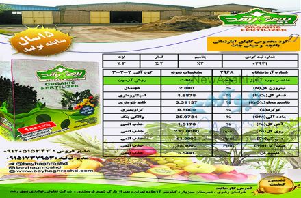 فروش ویژه کود گلخانه ای