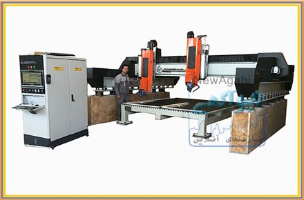 cnc فرز دروازه ای دو کله