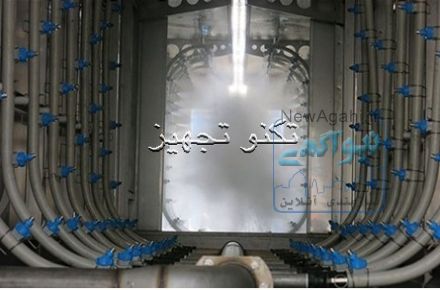 شست و شوی خط رنگ پودری 