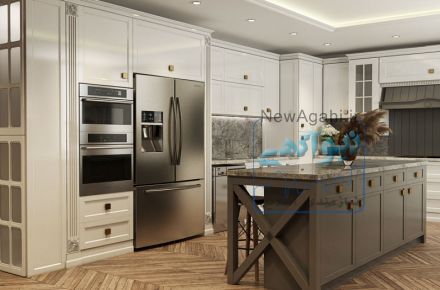 طراحی کابینت نئوکلاسیک