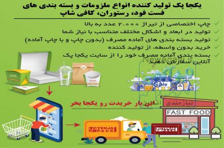 یکجا پک تولید کننده انواع ملزومات و بسته بندی های فست فود.رستوران.کافی شاپ