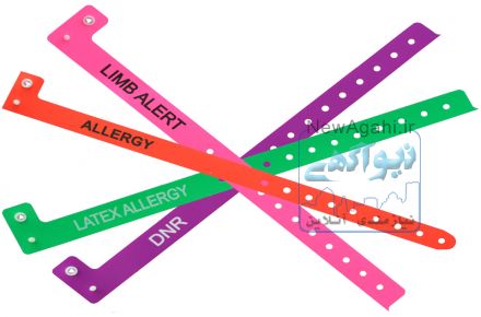 دستبند رنگی علائم هشدار بیمار- دستبند بیمار زرد و دستبند بیمار قرمز