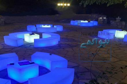 اجاره میز ، نیمکت ، صندلی ، میز های بار و .... نور یا (led)