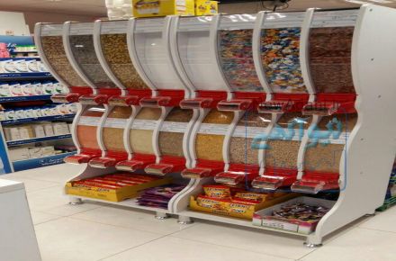 استندهای فروشگاهی محصولات فله ی آکاربو