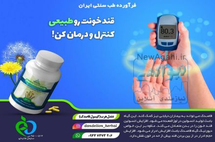 کپسول گیاهی قاصدک درمان کننده کبد چرب و دیابت