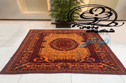 پتو طرح قالیچه شکوفه