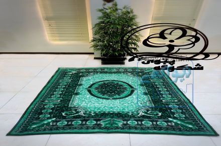 پتو طرح قالیچه شکوفه