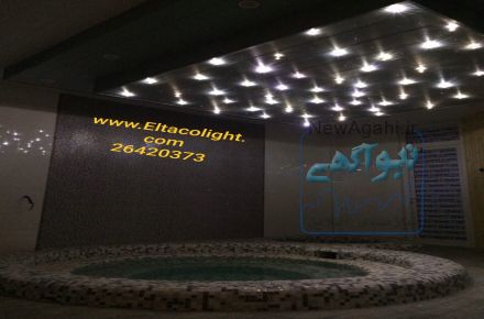 نورپردازی سقف کشسانی استخر