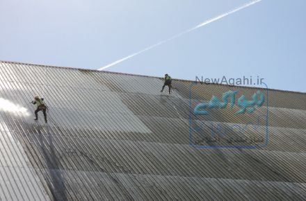 شستشوی نمای ساختمان واترجت سندبلاست نانو رزین نما