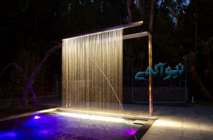 آبشار شیشه ای و آبشار پرده ای