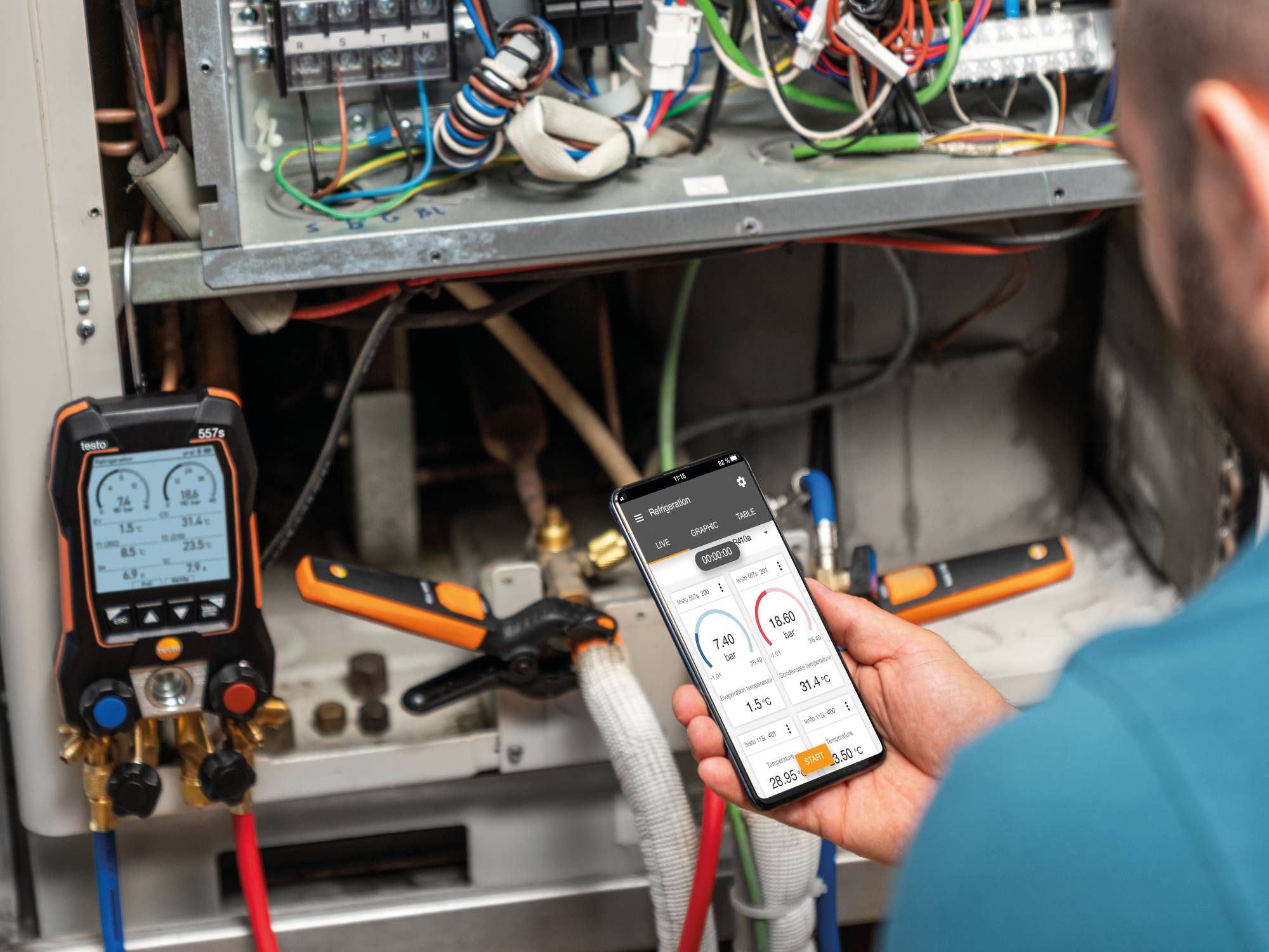 فروش ویژه گیج منیفولد دیجیتال تستو testo 557s