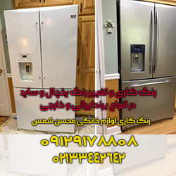 تعمیر ضربه خوردگی یخچال، تعمیر ضربه خوردگی یخچال ساید، تعمیر فرورفتگی درب یخچال سامسونگ، ال جی