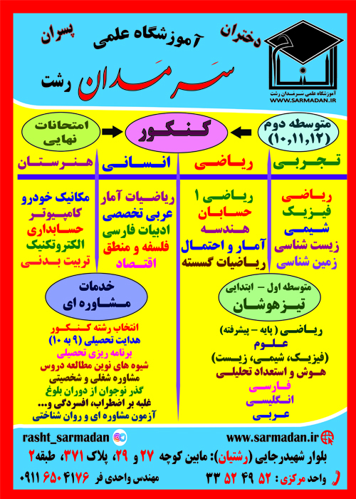 آموزشگاه علمی آزاد سَرمَدان رشت