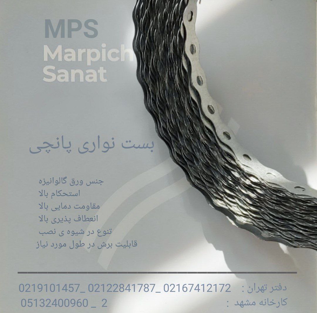 بست نوار پانچی گالوانیزه