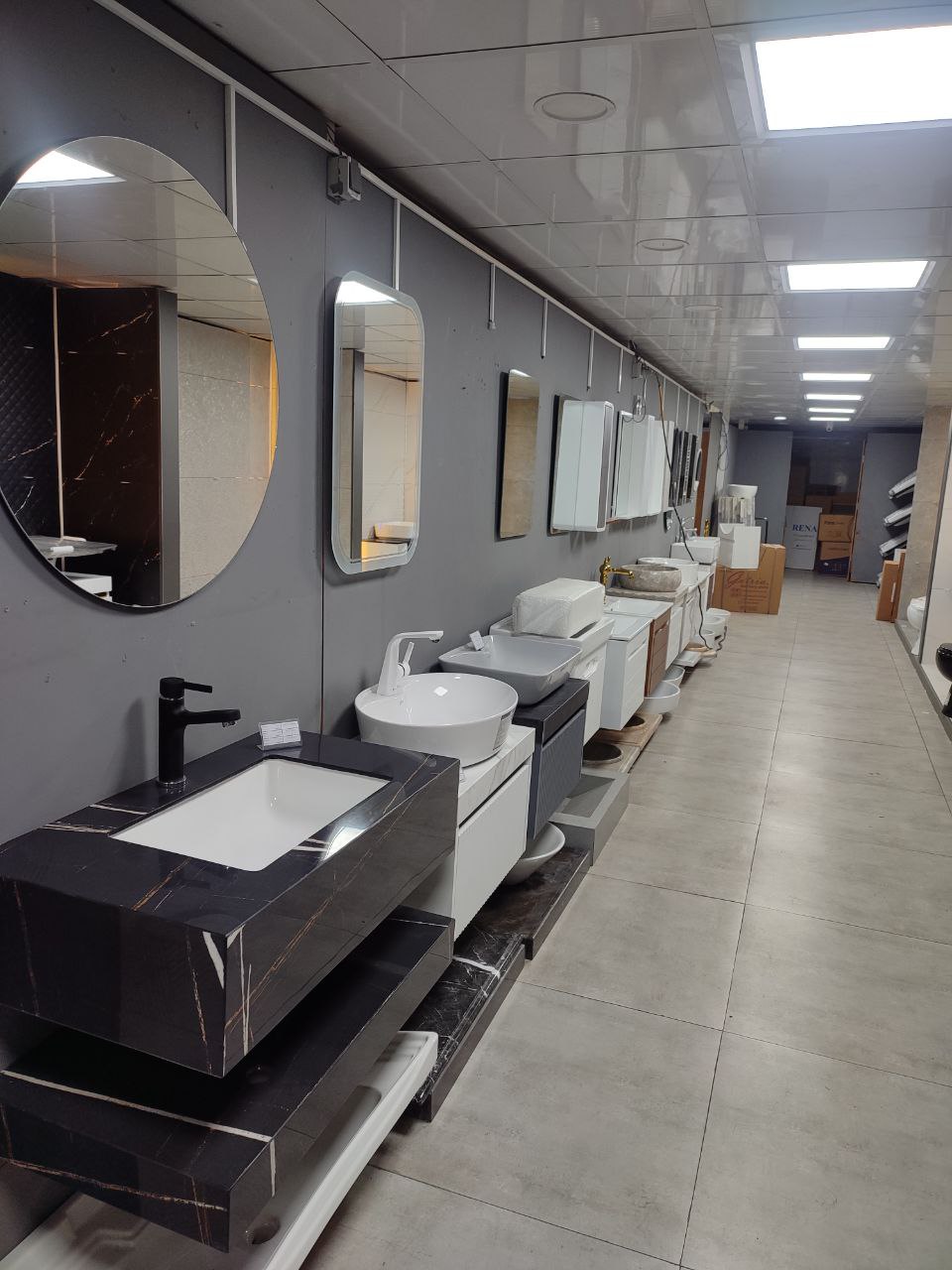 نمایندگی پخش روشویی کابینتی PVC  ضد آب و روشویی نیم پایه