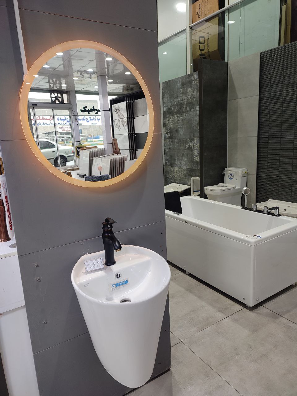 نمایندگی پخش روشویی کابینتی PVC  ضد آب و روشویی نیم پایه