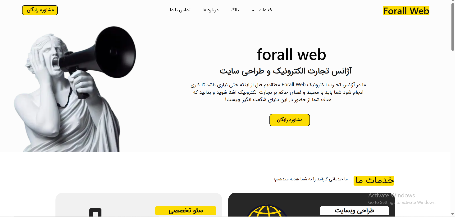 طراحی سایت حرفه ای و ارزان