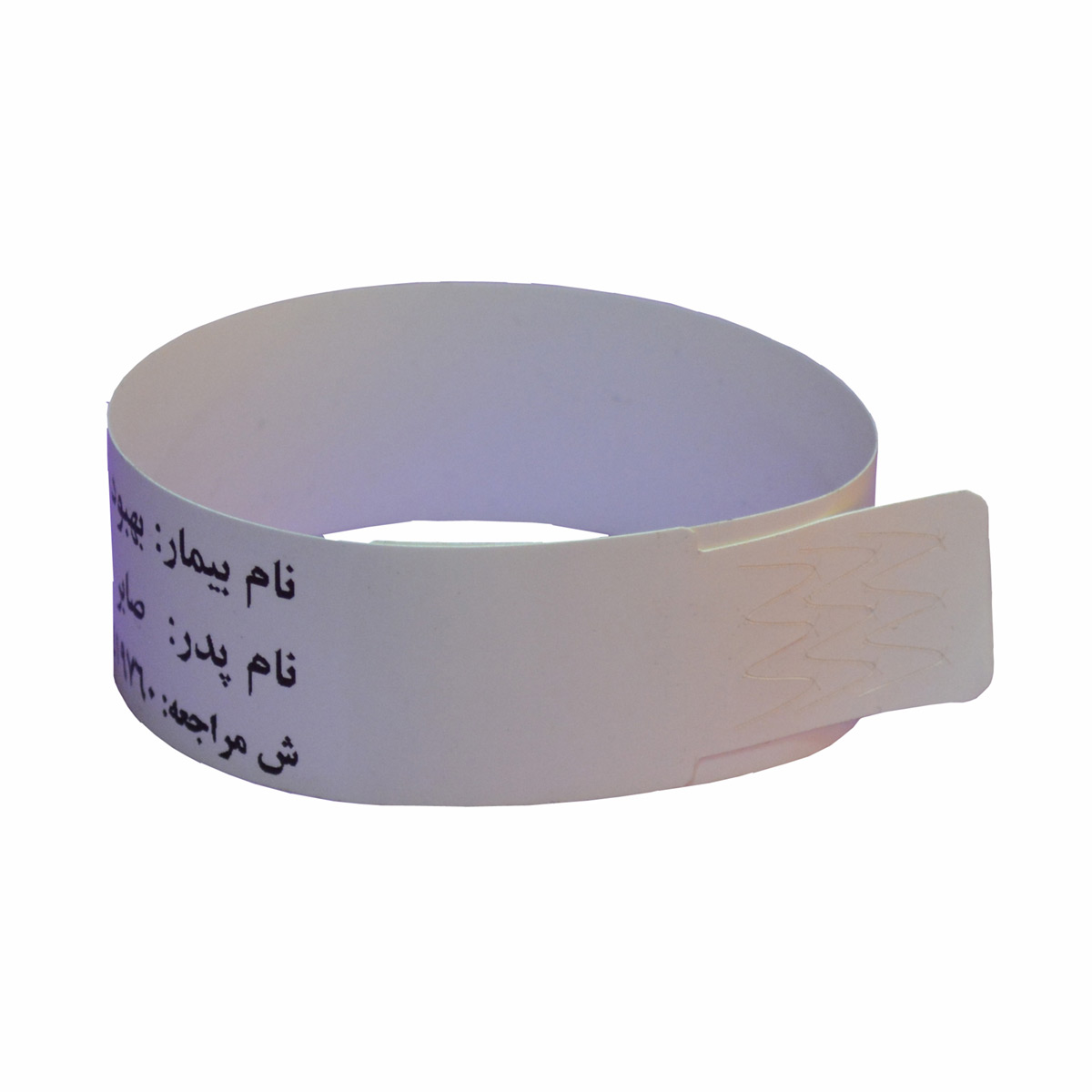 رول دستبند بیمار قابل چاپ