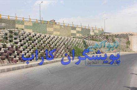 گلدان بتنی جهت دیوار حائل عمودی  (پلنتربلاک)