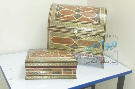 صندوقچه خاتم کاری شده