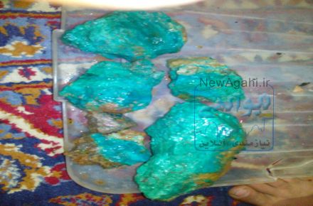 سنگ فیروزه خام نیشابور