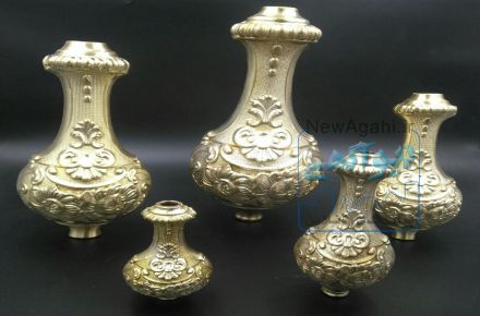 قطعات لوستر برنجی و کریستال و...