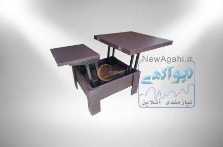 انواع میزهای جلو مبلی تاشو و کمجای چوبینکو