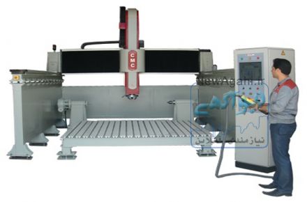 دستگاه سی ان سی چهار محور حکاکی و پیکرتراشی بر روي سنگ مدل King330-BS