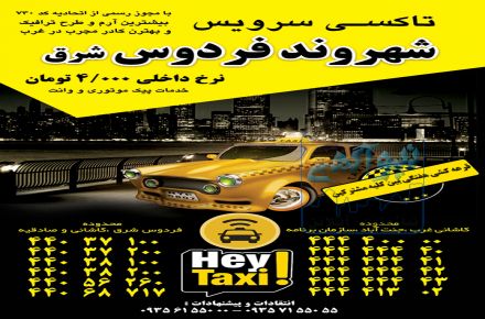 راننده با خودروجهت آژانس تاکسی سرویس