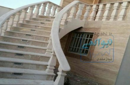 فروش انواع نرده سنگی صراحی با قیمت مناسب برای راه پله  و تراس 