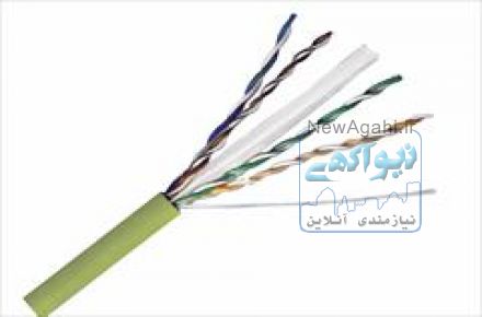 کابل شبکه هومر مدل cat 6 utp با روکش کابل LSZH