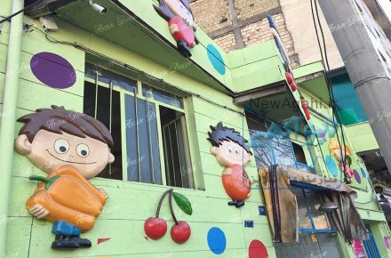 ماکت نمای بیرونی مهدکودک