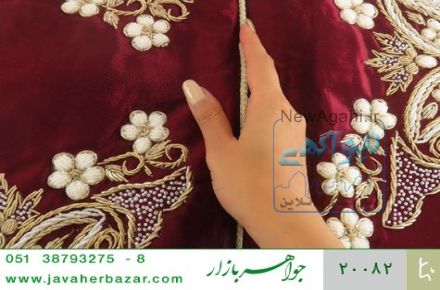 ترمه نگین تزئینی هنر دست - کد 20082