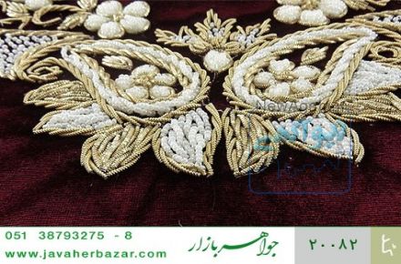 ترمه نگین تزئینی هنر دست - کد 20082