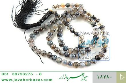 تسبیح عقیق 101 دانه شجر درشت - کد 18280