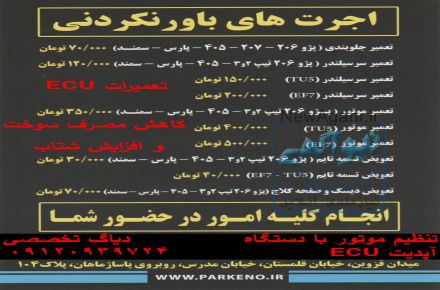 تعمیرات تخصصی ماشین و ECU