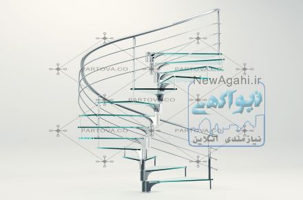 فروش و اجرای انواع پله های پیش ساخته و سازه ای با متریال استیل و آهن