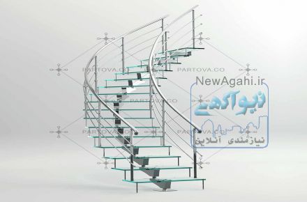 فروش و اجرای انواع پله های پیش ساخته و سازه ای با متریال استیل و آهن