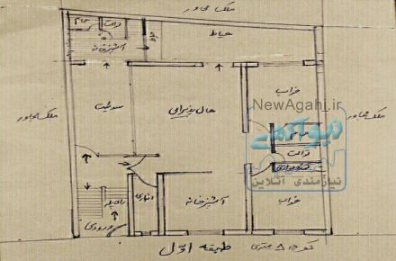 آپارتمان 118 متری دوخوابه طبقه اول در مجتمع 2 طبقه 2 واحدی