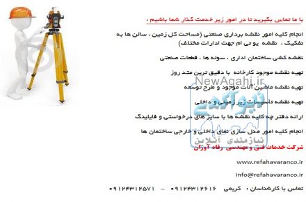تهیه نقشه کارخانه های  تهران- نقشه برداری تهران –نقشه برداری دماوند-نقشه برداری پردیس