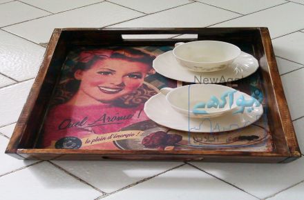 فروش سینی چوبی زیبا