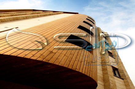چوب نمای ساختمان SLP ترمووود کیش