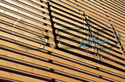 چوب نمای ساختمان SLP ترمووود کیش