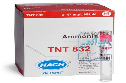 تست ویال آمونیاک با دامنه بالا - هک - Hach - Ammonia TNTplus Vial Test, HR