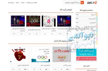 آموزش ارائه، ساخت فایل ارائه و فیلم‌های آموزشی در PPT.IR
