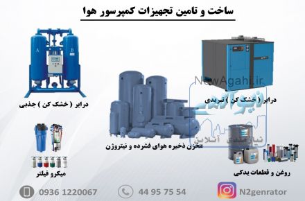 ساخت و تامین کمپرسور و تجهیرات جانبی 