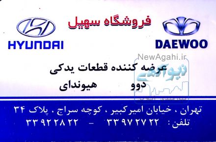 فروش قطعات یدکی  دوو و هیوندای ( نو و استوک )