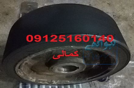 روکش چرخهای توپر صنعتی با لاستیک
