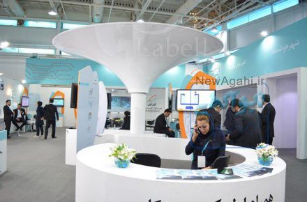 طراحی صفر تا صد غرفه های نمایشگاهی با متریال کشسان لابل
