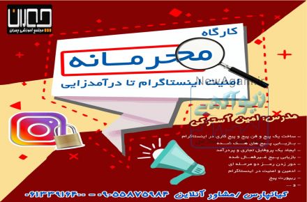 آموزش اینستامارکتینگ وامنیت و درامدزایی از اینستاگرام